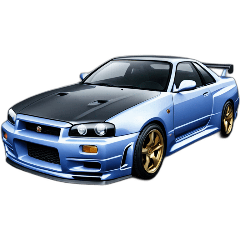 Nissan skyline r34 emoji