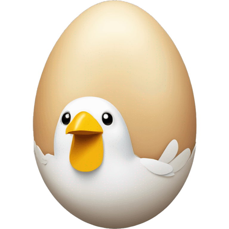 Nesting doll, but its an egg with chicken inside emoji