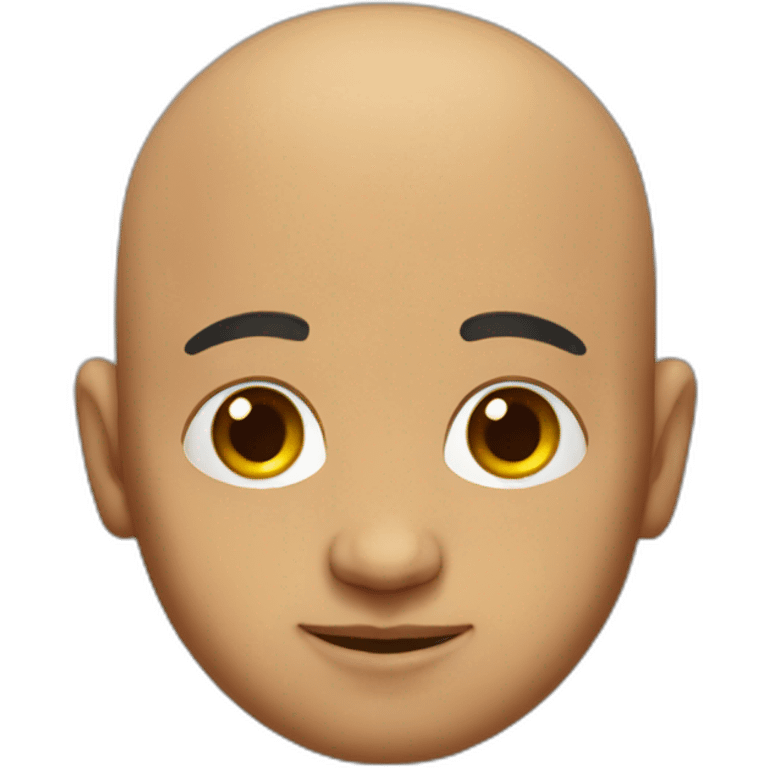 Bald man indian Big head emoji