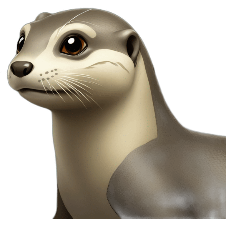 Loutre sur tortues emoji