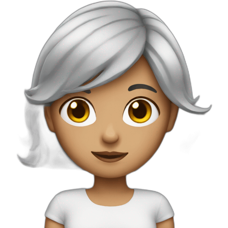 girl with grey hair emoji