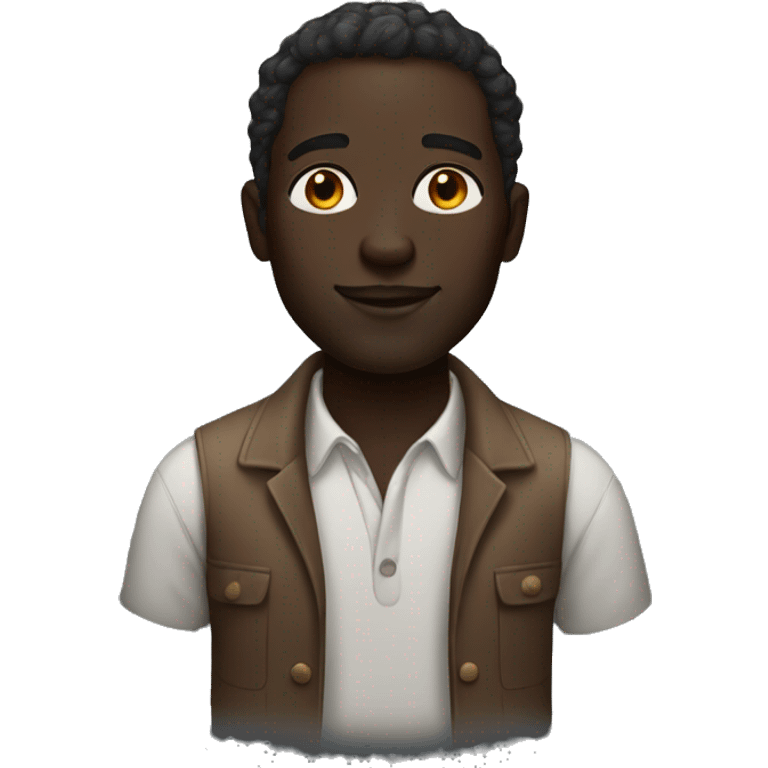 Man Artist: Dark Skin Tone  emoji