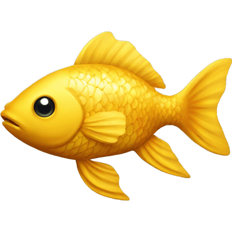 Golden Fish, yellow emoji