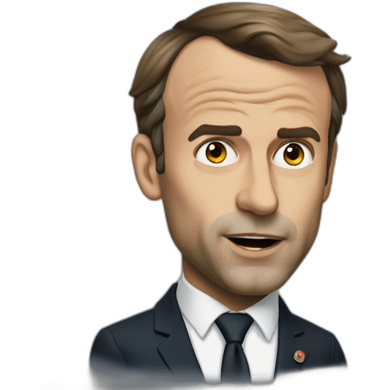 Emanuel macron qui fume emoji