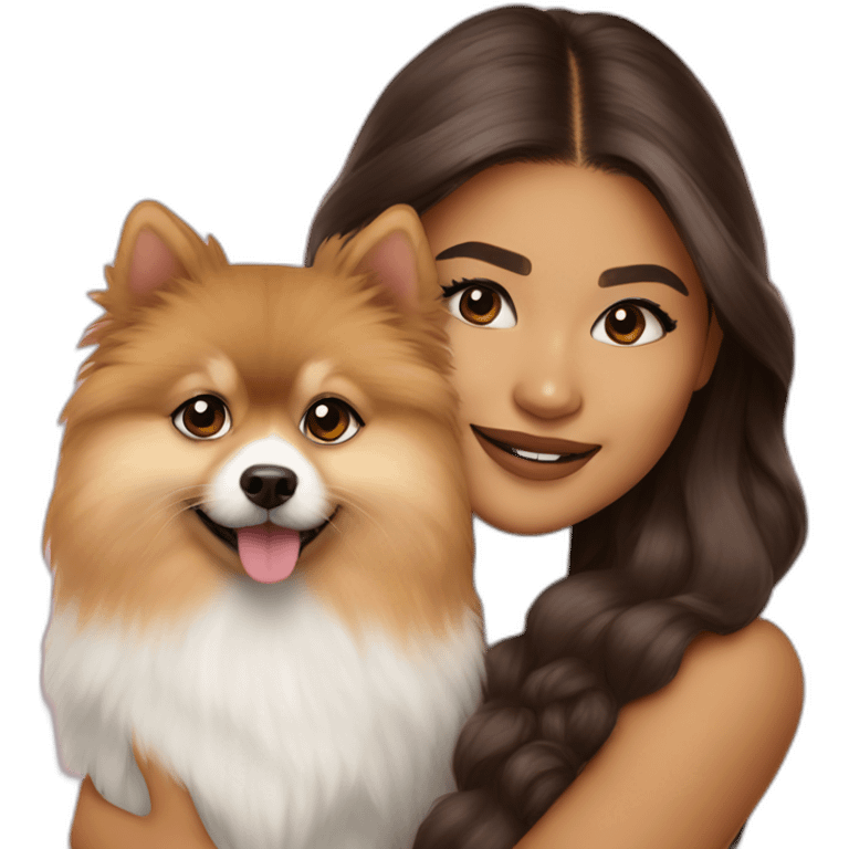 ZENDAYA WITH POMERANIA emoji