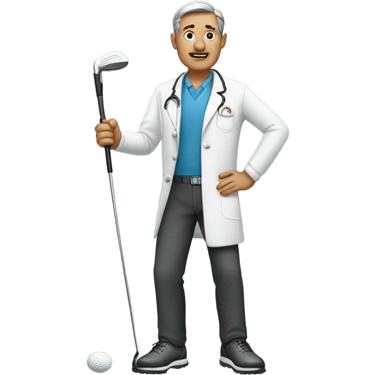 Golfing doctor emoji