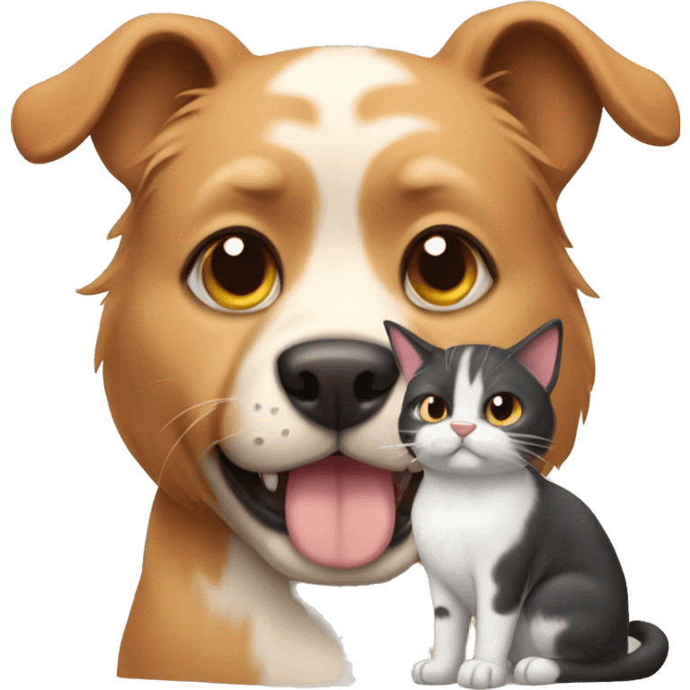 dog with cat emoji