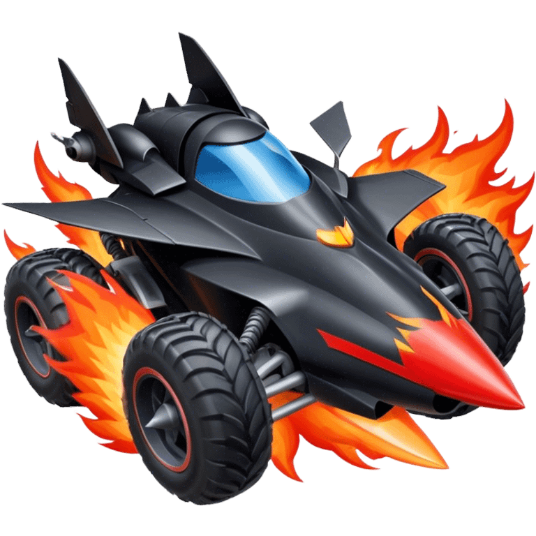 ATV QUAD batmobile rocket at take-off in fire france ! emoji