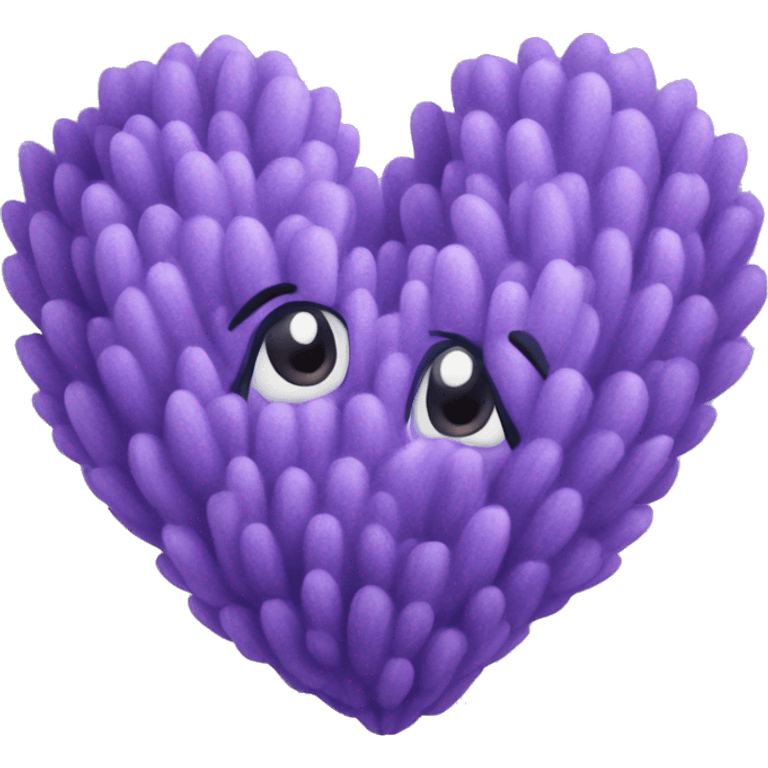 Lavender heart emoji