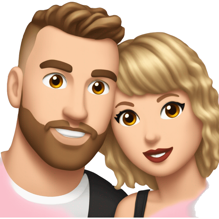 Taylor swift and Travis Kelce  emoji