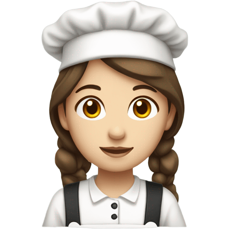 Maid with brown hair  emoji