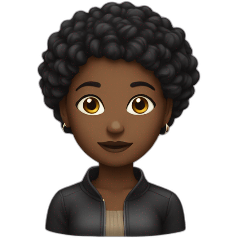 black girl being a black girl emoji