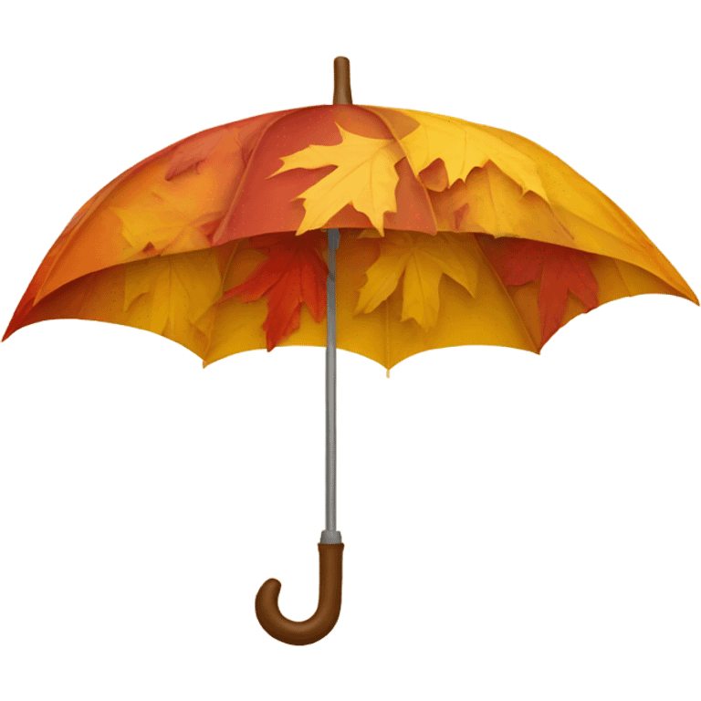 autumn umbrella emoji