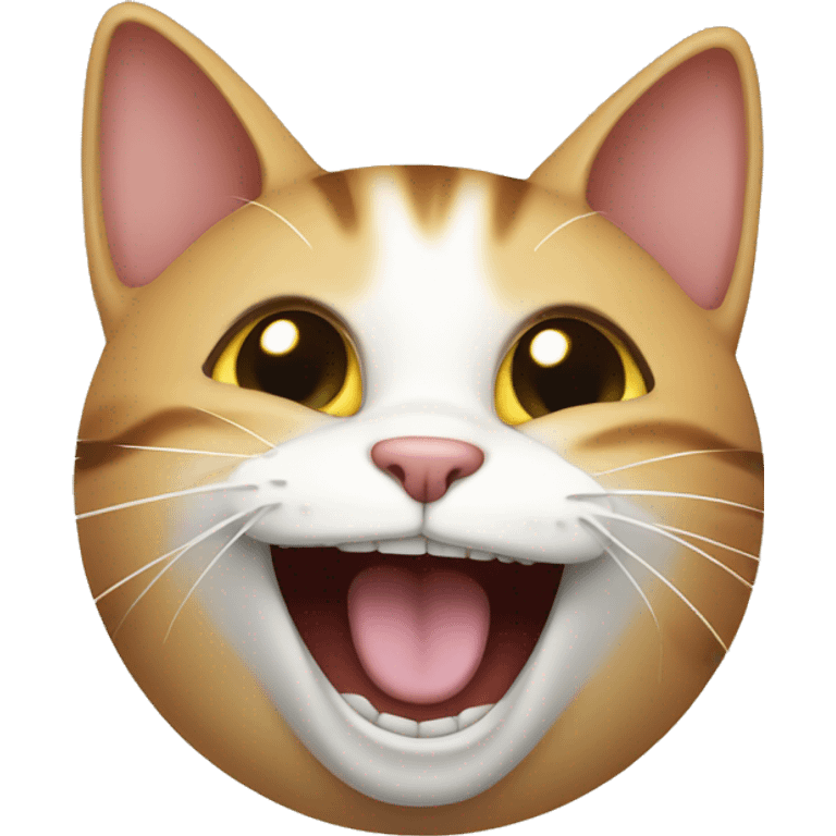 Cat laughing emoji