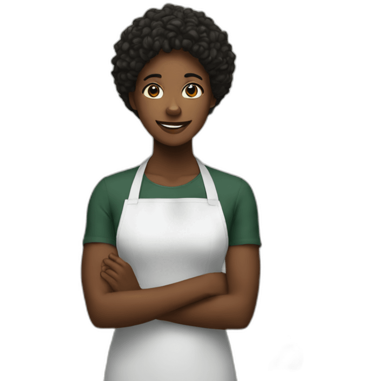 black person on the kitchen emoji