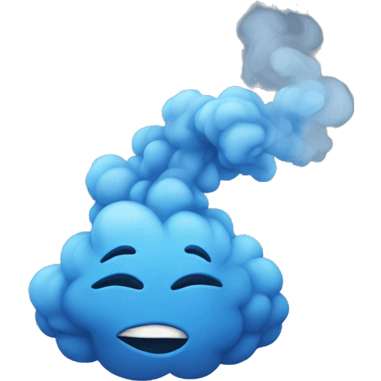 Blue smoke  emoji