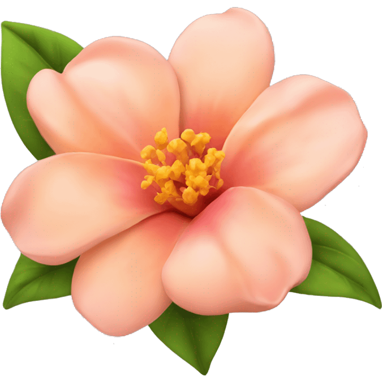 Peach/pink colour Flower🌺 emoji