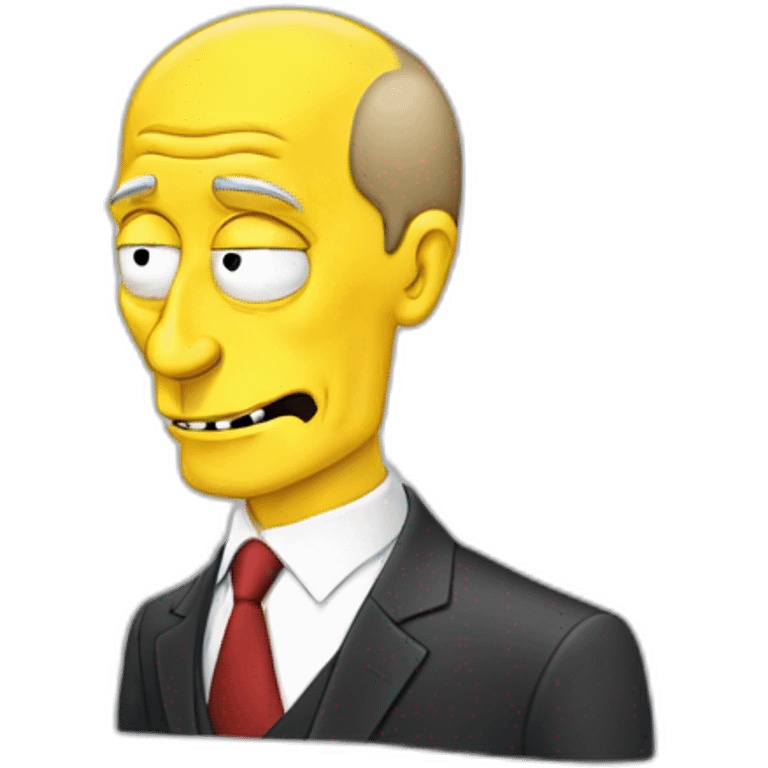 Vladimir putin doing “excellent” like a mr. Burns emoji