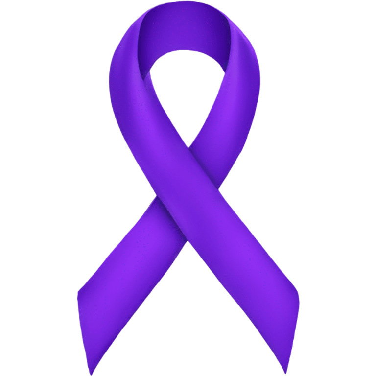 Purple ribbon  emoji