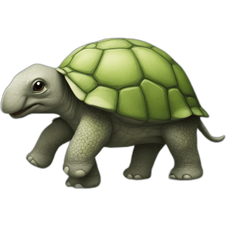 Tortue sur éléphant emoji