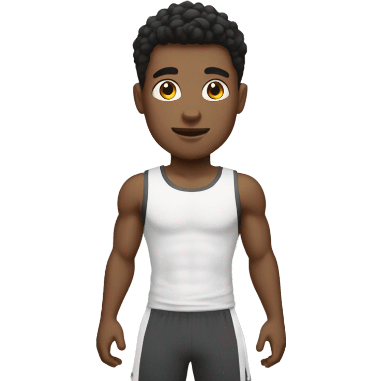 White Gym boy  emoji