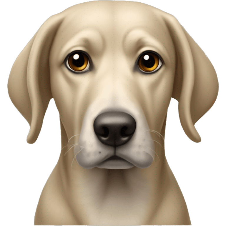 Perro braco de weimar  emoji