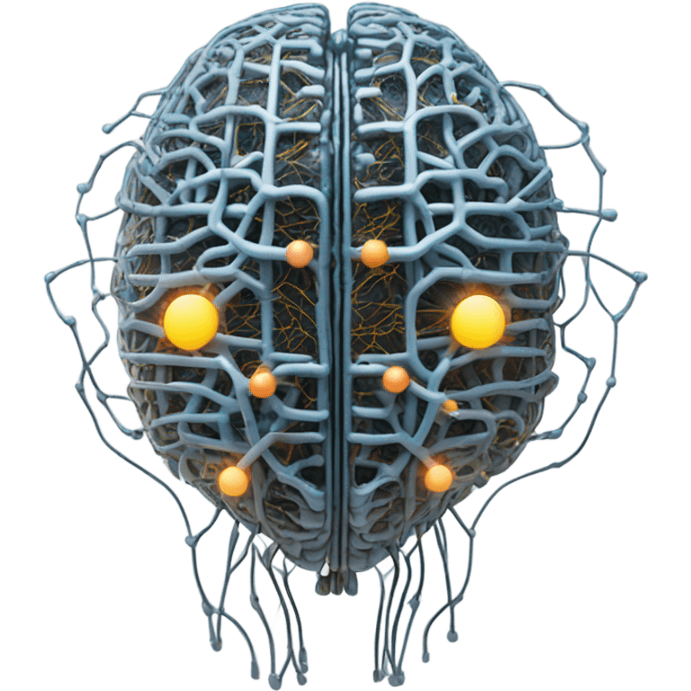 futuristic ai brain emoji