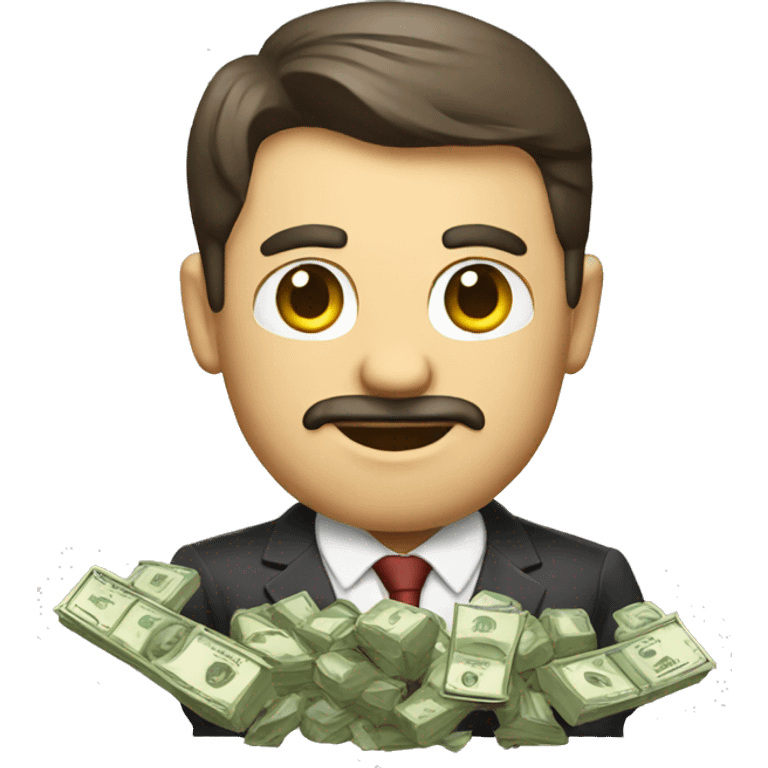 boss with money emoji