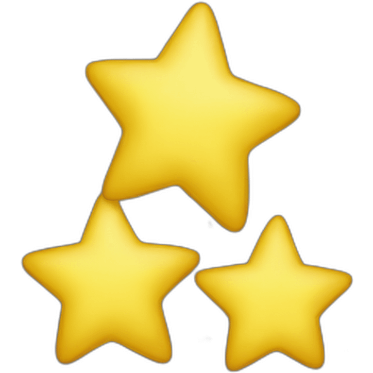 three-big-yellow-stars emoji