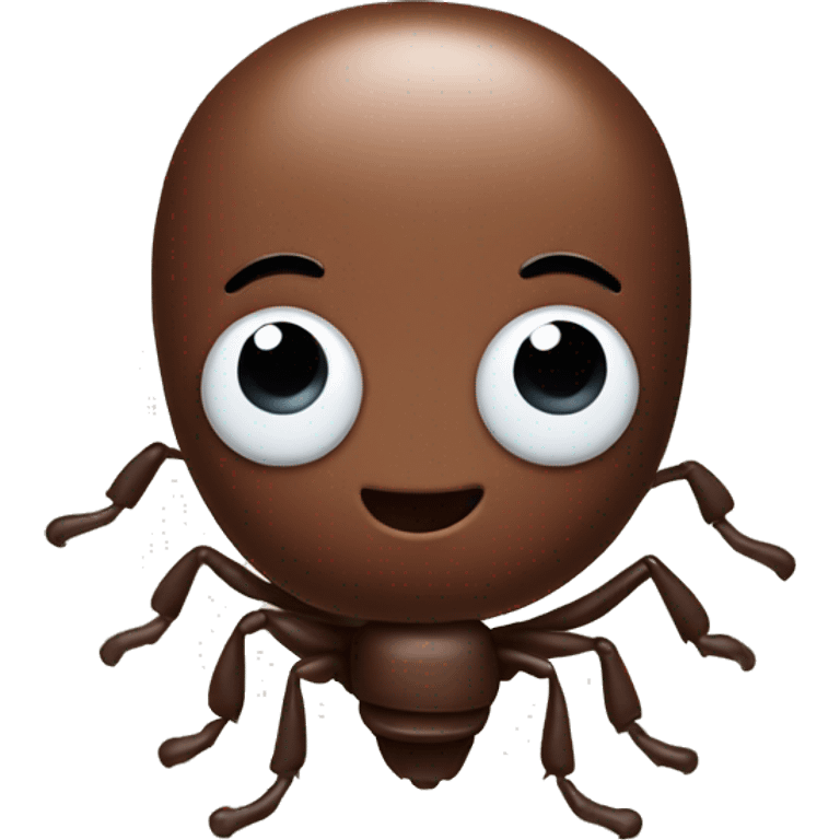 cute skinny chocolate beetle emoji