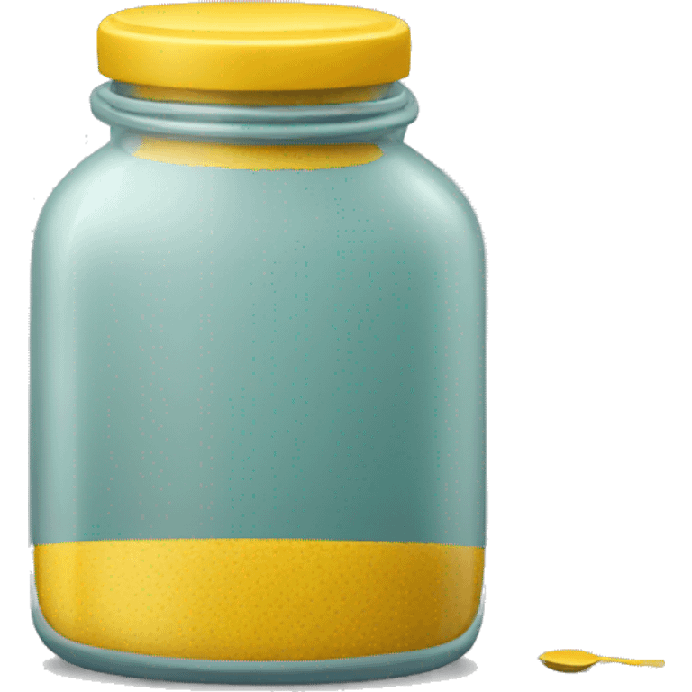 mustard jar with spoon emoji