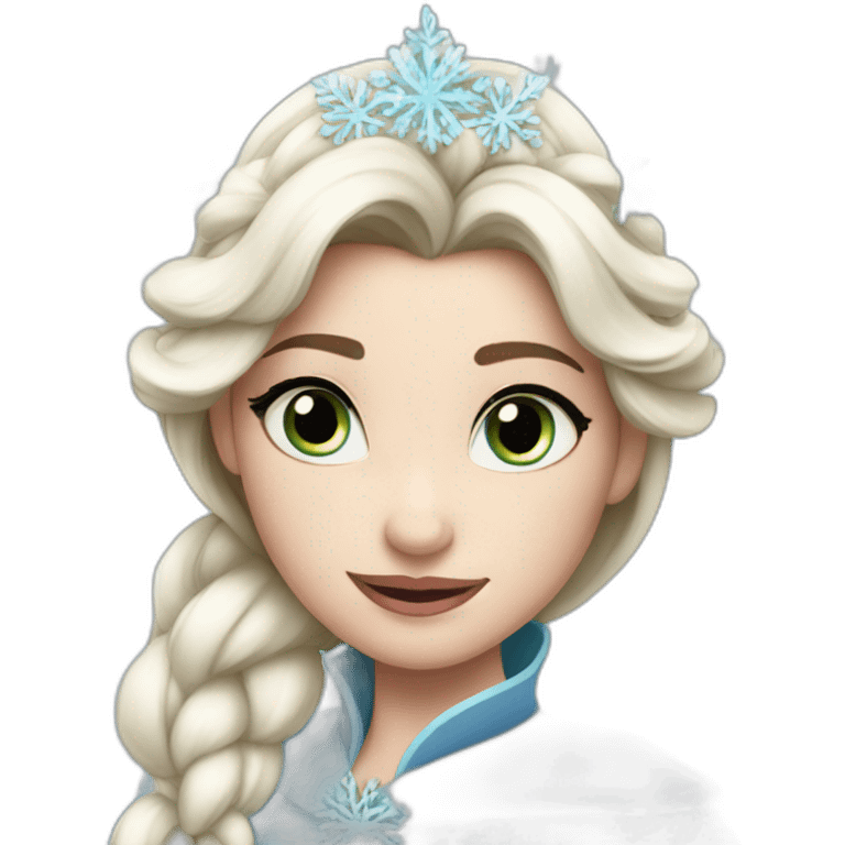 Anna disney snow queen emoji