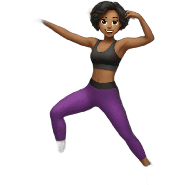 Dance fitness girl emoji