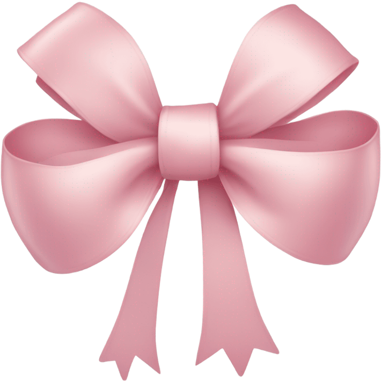 light pink ribbon bow emoji