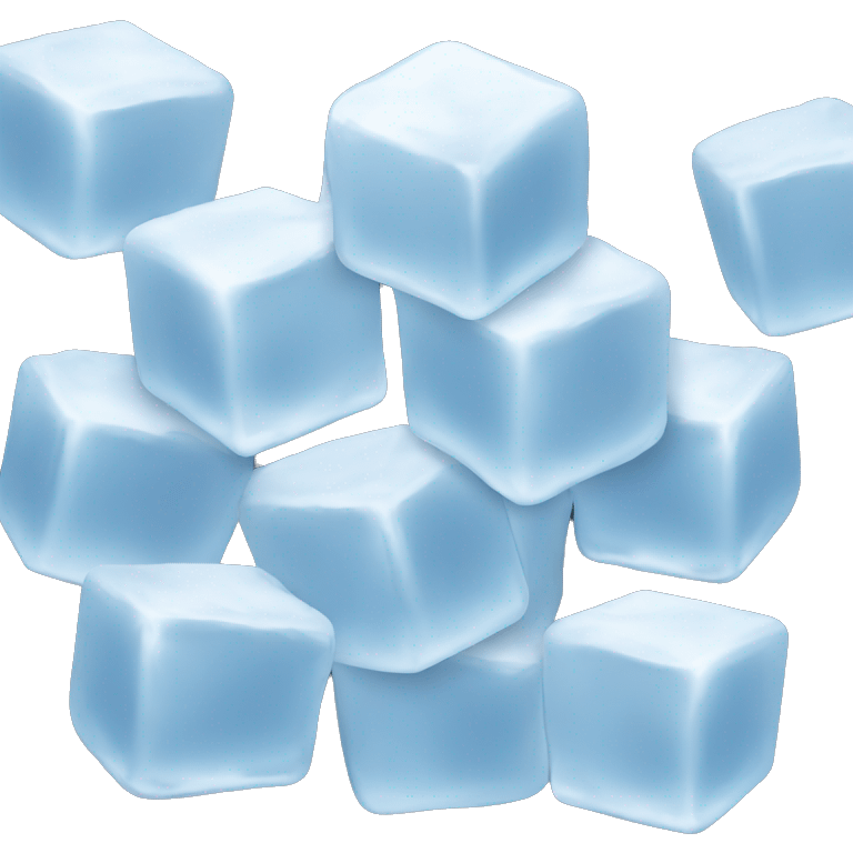 white ice cubes emoji