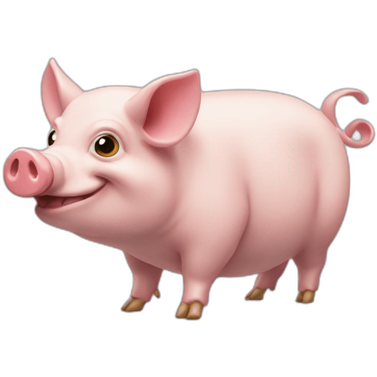 Caméléon cochon emoji