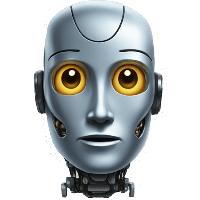 A robot mind emoji