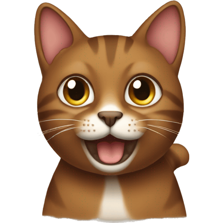 Brown cat emoji