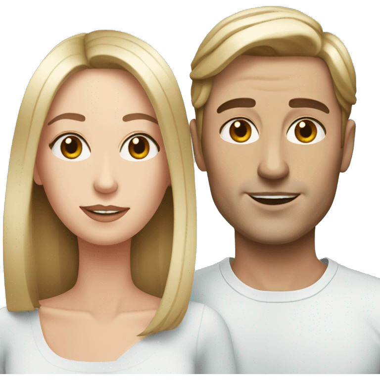 British couple with plastic surgery  emoji