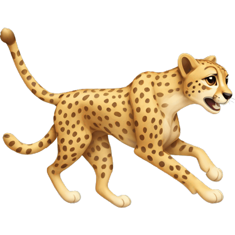 Cheetah running emoji