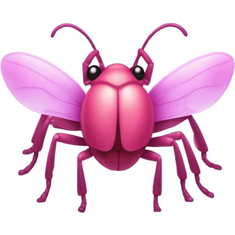 Pink bug emoji