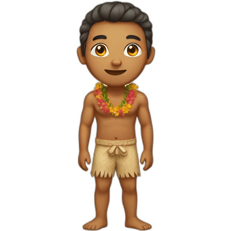 etnic people from hawai full body emoji