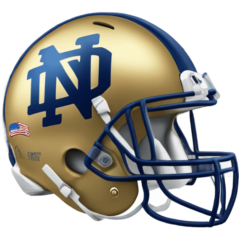 Notre Dame football helmet emoji