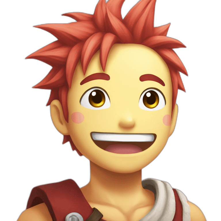 Natsu et happy emoji