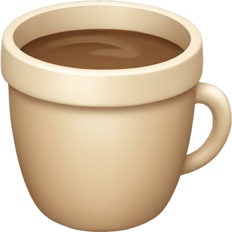 Beige asthetic coffecup emoji