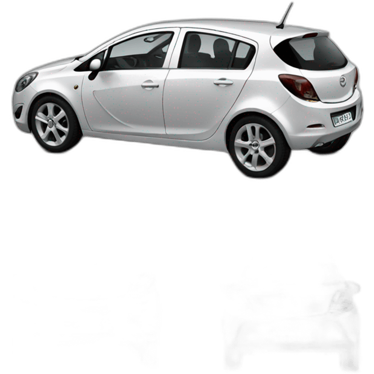 Opel corsa noir 5 portes 2008 emoji