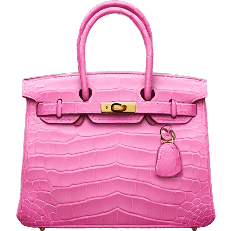 pink crocodile birkin  emoji