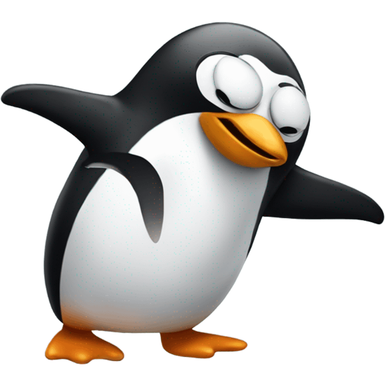 penguin dabbing  emoji