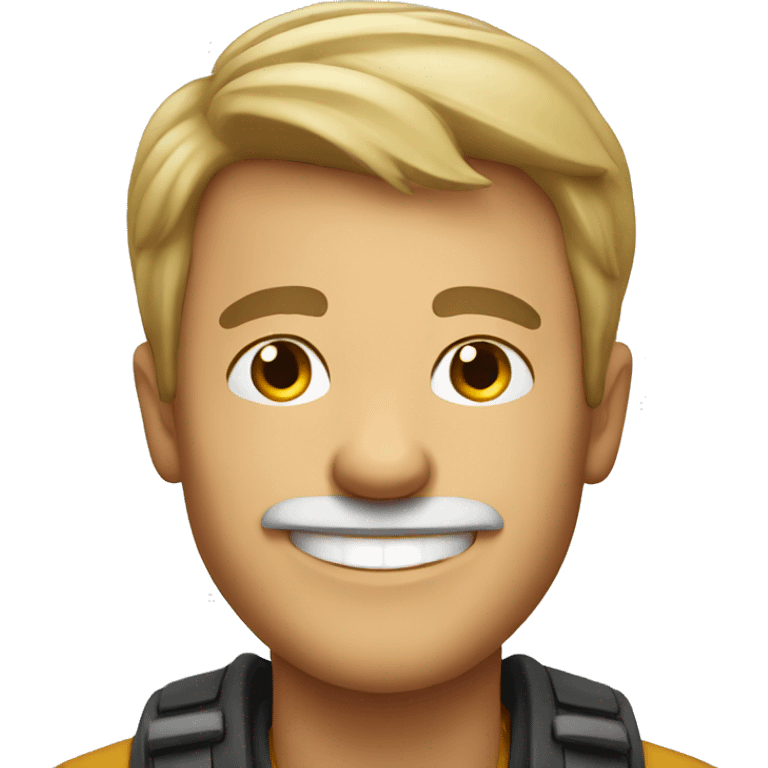 Smiling German man emoji