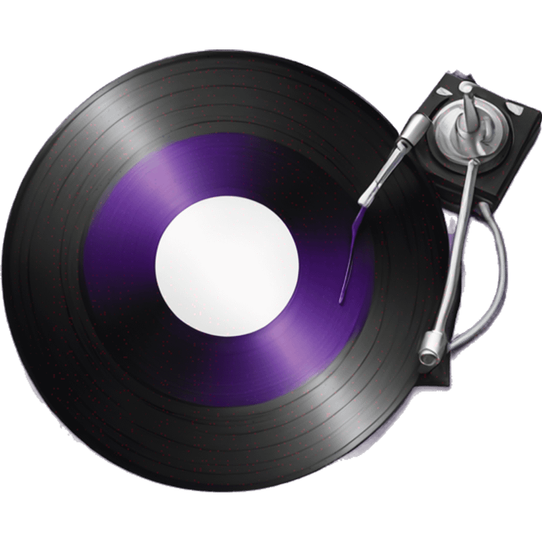 purple vinyl record  emoji